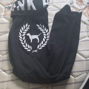 PINK foldover leggings